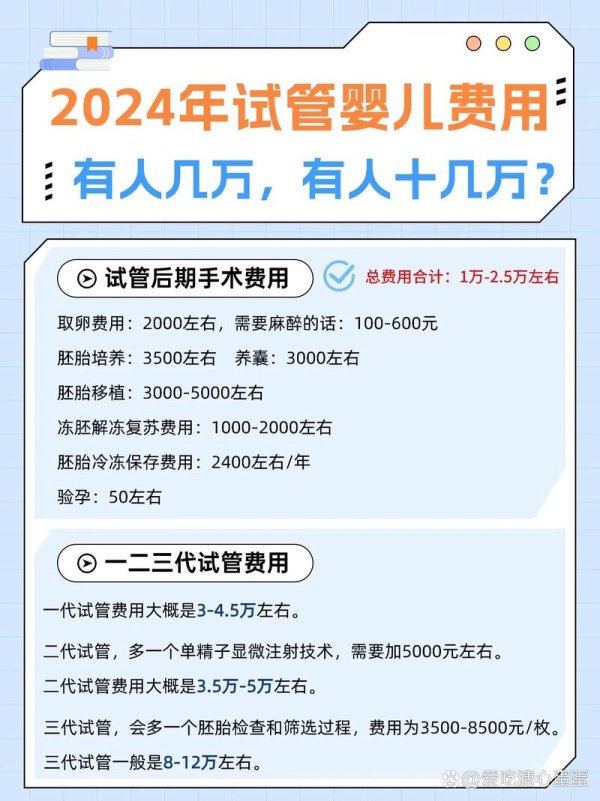 试管婴儿,多少,费用